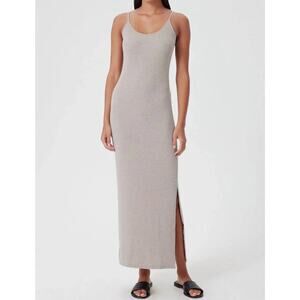 $207 New Goldie Ribbed Maxi Dress - Taupe - Small